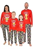 The Grinch Merry Grinchmas Matching Red Family Christmas Long Pyjamas (11-12 Years)