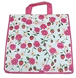 Cath Kidston Strawberry Pink Rose Large Reusable Shopper Shopping Bag Tote
