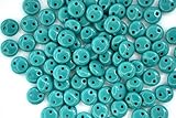 50x Czech Lentil Beads 6mm Persian Turquoise Unique Beading Supplies Jewellery Making Czech Republic
