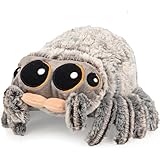 COLEESON Halloween Spider Plush Toy, 8.2 inch Cute Big Eyes Spider Stuffed Animal, Simulation Animals Plush Toy, Halloween and Christmas Birthday Gift for Kids Adult