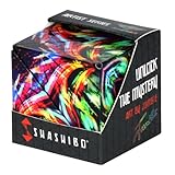 SHASHIBO Shape Shifting Box - Award-Winning Age 8+, Patented Fidget Cube w/ 36 Rare Earth Magnets - Transforms Into Over 70 Shapes, Download Fun in Motion Toys Mobile App (Artist Series-Cosmic Surfer)