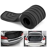 Esteopt Car Rear Bumper Protector, Universal Anti-Scratch Rubber Guard Cover for Car Pickup Truck SUV (36'' x 2.7'' Black)