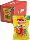 Maynards Bassetts Juicies Sweets, Bursting With Fruity Flavours, Bag (10 x 130g, Jelly Babies)