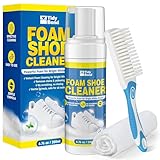 Tidybond Shoe Cleaner - 200ml White Shoe Cleaner Kit, Deep Cleaning Foam Sneaker & Sole Cleaner for Trainers, Tennis Shoes, Leather, Vinyl, Canvas & Rubber