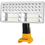 YEX-BUR 40W 4200LM Cordless LED Work Light for Dewalt 18V Li-ion Battery, Portable Flashlight Spotlight Torch Jobsite Light with USB Port Charging for Car Repairing, Camping, Emergency