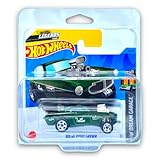 Hot Wheels Volvo P1800 Gasser (Green) 1/5 HW Dream Garage 2023-1/250 (Short Card) - COMES IN A KLAS CAR KEEPER PROTECTIVE COLLECTORS CASE - HKG27