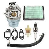 Hippotech Carburetor with Gasket Spark Plug Fuel Air Filter kit Replacement for Honda GCV160 GCV160A GCV160LA HRB216 HRS216 HRR216 HRT216 HRZ216