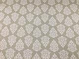 Florence Toile SAGE Green Linen/Cotton 140cm/54" Cotton Curtain Fabric Designer Material Sewing Upholstery Curtain Craft Fabric (Half Metre) (A Sample)