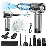 Grixz Handheld Vacuum Cleaner, 22000Pa Powerful Car Vacuum Cleaner Cordless, Lightweight Mini Vacuum Air Duster, Rechargeable Portable Vacuum for Car, Home, Kitchen, Office