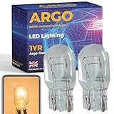Argo W21/5w Bulb Halogen 12v DRL Daytime Running Lights W21w Bulb 7443 Brake Light Bulbs Upgrade Super Bright Light Bulb T20 Bulb Car Van Wedge 580 W21/5w Car Bulb Headlight Bulb