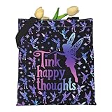 KUIYAI Cutie Fairy Tote Bag for Girls Women, Fairy Tale Gift, Cartoon Fairies Gift, Shoulder Bag for Shopping Travel