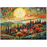 Wentworth Jigsaw Puzzle –Autumn Evenings– 250 Pieces - For Adults - Shaped Puzzle Pieces & Themed Whimsies - Great for a Gift