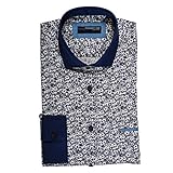 Poggianti 1958 Shirt Fantasy Collar in Contrast. Shirt13-FENNI62666-blue - Blue - 39