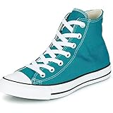 Divadames Womens High Top Lace Up Flat Canvas Pumps Ladies Casual Plain Shoes Size (Turquoise, UK Footwear Size System, Adult, Women, Numeric, Medium, 4)