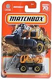 Matchbox Yellow Ground Grabber Truck, 1:64 Scale, Construction Theme, Pull-Back Action, Kind, Boys