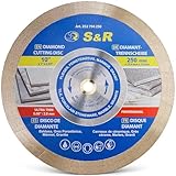 S&R Diamond Saw Blade 250 * 25,4 * 7 mm (1,6 mm), cutting disc for porcelain, fine stoneware, hard tiles, granite