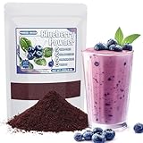 Freeze Dried Blueberry Powder 220g - No Additive Blueberries Fruit Powder, Wild Blueberry Extract, Rich in Antioxidants, Natural Food Colouring for Yoghurt, Smoothies, Oatmeal, Baking
