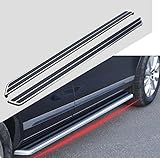 Kingcher Side Step For VW Volkswagen Touareg 2012-2016 Running Board Door Nurf Bar - Black, Custom Aluminium & ABS