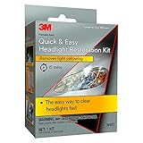 3M Quick and Easy Headlight Restoration Kit, Removes Light Yellowing in 15-Minutes
