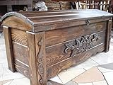 Decocraft Wooden Blanket Box Coffee Table Trunk Vintage Chest Wooden Ottoman Box (FR2)