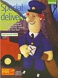 Alan Dart Special Delivery Toy Postman Pat Knitting Pattern: 30cm/12" Tall, White with Color Accents