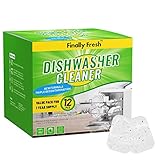 Finally Fresh Dishwasher And Deodorizer, Dishwasher Cleaner Tablets to Remove Limescale and Mineral Buildup, Formulated to Clean Inside All Machine, 12 Count.
