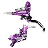 Hope Tech 3 V4 Disc Brakes - Purple Front - Left Purple