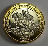 The Commemorative Coin Company ST. GEORGE AND THE DRAGON Fine Silver & 24ct Gold 'Dual Metal' Commemorative. England, Patron Saint