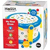 Halilit My First Drum. Durable, Light & Robust Kids Music Toy. Musical Instrument with 2 Baby-Safe Beaters. Early Learning Sensory Percussion Toy. Suitable for Boys & Girls 12 months +