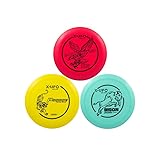 X-UFO Disc Golf Set - Disc Golf Pro Starter Set 5 Pack with Putter,Driver,Mid-Range,Mini Discs,157-175g for Training & Outdoor Sports (TPE-3RBY)