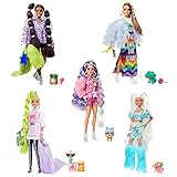 Barbie Extra 5-Doll Pack with Exclusive Barbie Extra Doll, 70 Fashion Pieces & Accessories, 5 Pets, Extra-Long Hair & Flexible Joints, 3 Years & Up​
