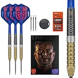 Target Darts Raymond van Barneveld Steel Tip Generation 6 Dart Set, 25G | 95% Tungsten Darts, K-Flex No.2 Flights & Shafts, Swiss Chrono Points Black & SP Tool Included | Player Edition