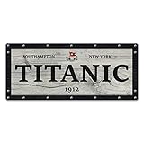 WTF | Titanic Wood Sign | Sticky-Pads - Metal Wall Sign Plaque Art Inspirational