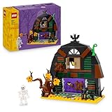 LEGO Halloween Barn - Play & Display Toy with a Skeleton Minifigure and Spooky Accessories incl. a Bat & Lamps - Creative Gift for 8+ Year Old Boys and Girls - 40721