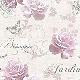 Muriva 127502 Botanical Garden Wallpaper Roll - Pink