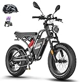 Fafrees F20 ULTRA Electric Bicycle, 20" x 5.0" Inch Tyre Fatbike All Terrain, 48V/25AH Battery, Hydraulic Disc Brakes, Electric Mountain Bike for Unisex Adults, Range 80-120KM (Black)