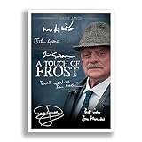 A Touch Of Frost Cast Signed Autograph A4 Poster Photo Print ITV TV Show Series Season Framed Memorabilia Gift David Jason (POSTER ONLY)