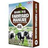 Hardys Organic Farmyard Manure - 40L Horse Manure for Garden, Rich in Organic Matter, Plant Fertiliser Indoor & Outdoor Use - Lawn Fertiliser, Garden Compost & Soil Enricher -17kg