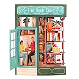 SANTORO Swing Card, 3D Pop Up Greeting Card - The Book Café - For Her, Him, Kids, Birthday, Graduation, Book Lovers