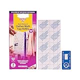 Zero In Demi-Diamond Clothes Moth Trap Refill – Twinpack. Pheromone Technology. Poison-Free. Monitor Infestations. 2 Life-time Indicators and 2 Pheromone Glue Boards