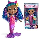 Gabby's Dollhouse: The Movie, Sing & Shine Mermaid Gabby, Waterproof Mermaid Doll with Lights and Sounds, Kids Toys for Girls & Boys Ages 3 and Up