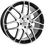 Calibre L8805120LBH4045_7040 Exile Alloy Wheel for Volkswagen Touareg 2002-2010, 8 x 18-inch, Black/Polished Face