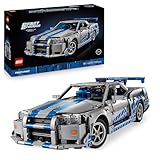 LEGO Technic 2 Fast 2 Furious Nissan Skyline GT-R (R34) Car Model Kit for Adults - incl. a Drift Function, Steering, Suspension & a 6-Cylinder Engine - Collectible Gift for Fans - 42210
