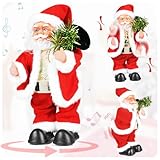 SdeNow Twerking Santa Claus,Booty Shaking Walking Circle Santa Claus Singing and Dancing Christmas Toys Xmas Electric Dolls for Kids-English Song