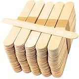 Jumbo Lollipop Sticks – 50 Large Wooden Popsicle & Craft Sticks – Jumbo Lolly Sticks for Crafting, Modelling & Plant Labels – 150mm x 19mm Natural Wood