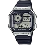 Casio Men's Digital Quartz Watch with Plastic Strap AE-1200WH-1CVEF, Black
