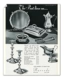 Media Storehouse Harrods 1937 Coronation Silverware Print Advertisement - Print 10"x8" (25x20cm) (7216705)