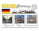 A5 Sticker Sheet Berlin Vinyl Stickers - Germany German Europe City Stamps Skyline Flag Film Camera Picture Landmarks Travel Holiday #82232