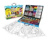 CRAYOLA Inspiration Art Case; 155 Art Supplies, Crayons, Gift for Boys and Girls, Ages 4, 5, 6, and Up, Arts and Crafts, Coloured Pencils, Supertips Washable Markers, Paper