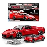 ​Mattel Brick Shop Hot Wheels Speed Series Building Set, Maserati MC20 with 250 Pieces, Realistic Details and Custom Decals, Adult Collectors and Kids Ages 10+, JFR90